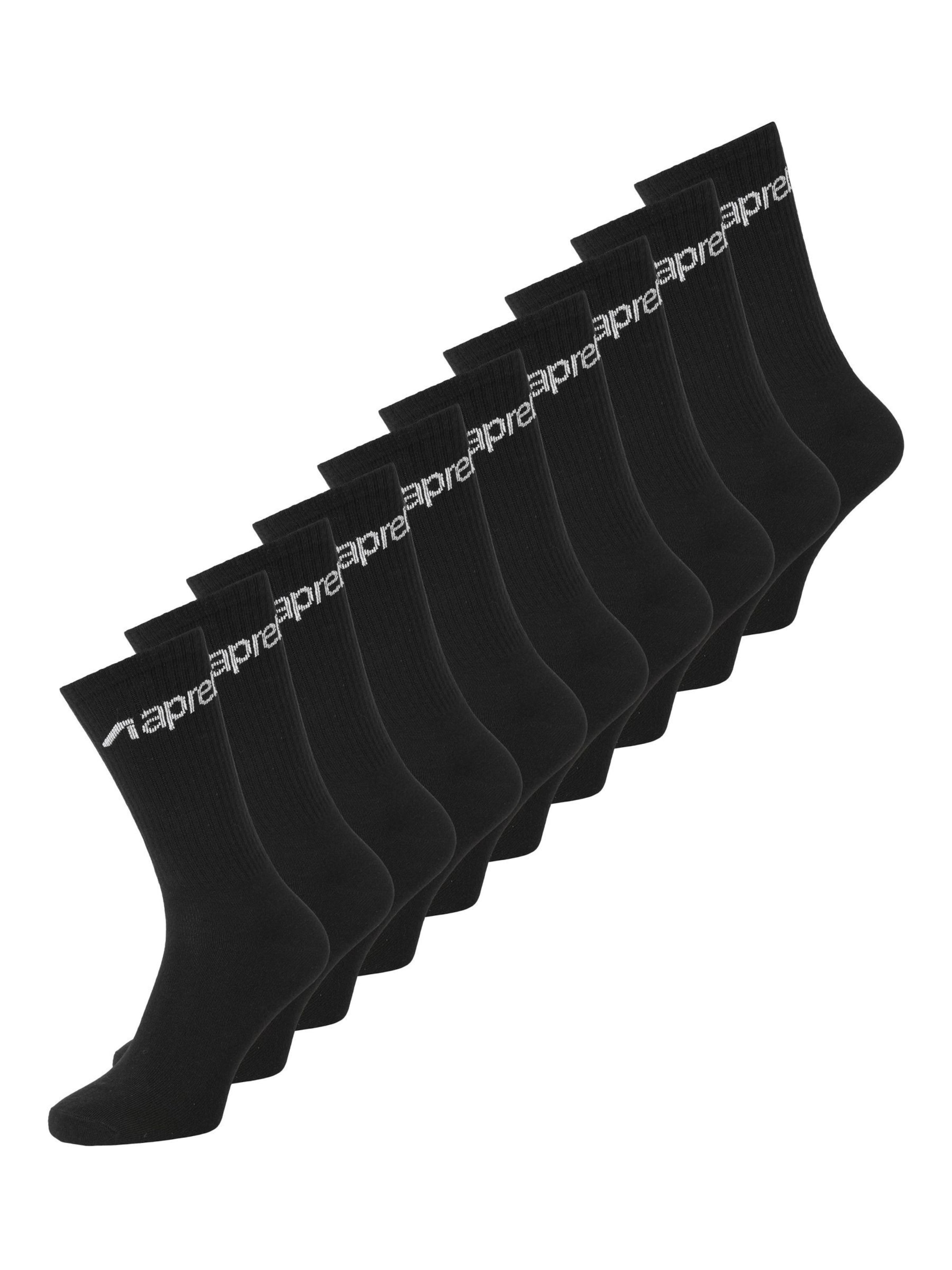 Calzino di aprel in nero: frontale