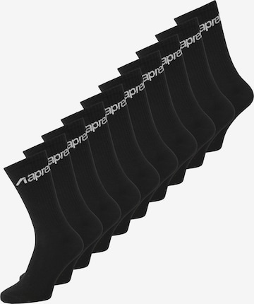 aprel Socks in Black: front
