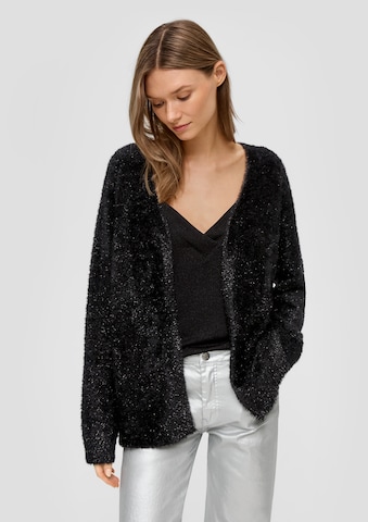 s.Oliver Knit cardigan in Black: front