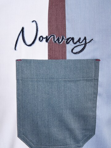 Jan Vanderstorm Comfort fit Overhemd 'Thjorven' in Blauw