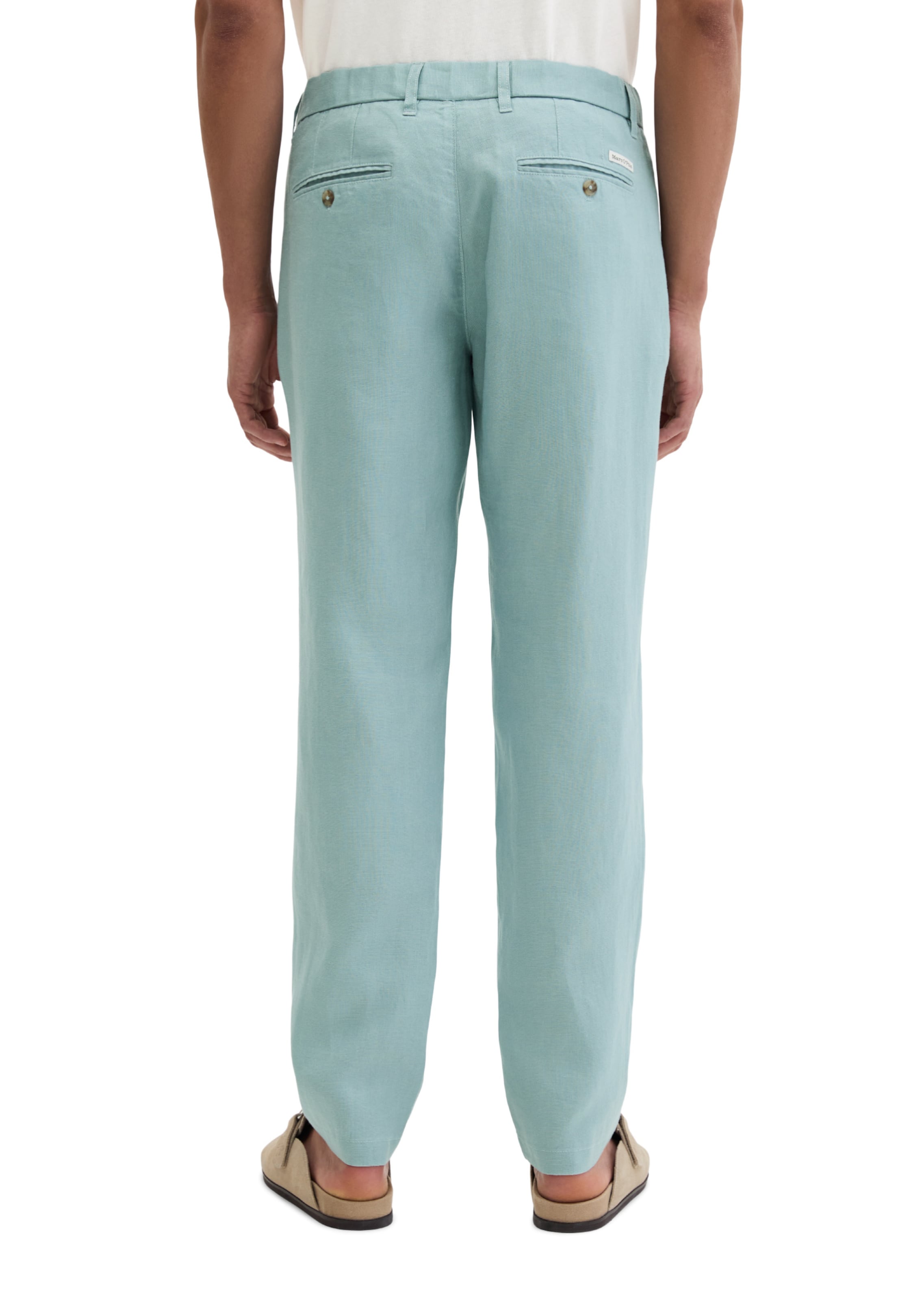 Effilé Pantalon à plis 'Osby' Marc O'Polo en vert