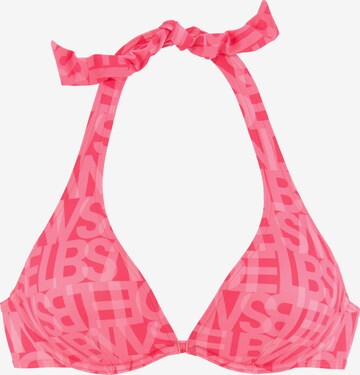 Elbsand Triangle Bikini Top in Pink: front