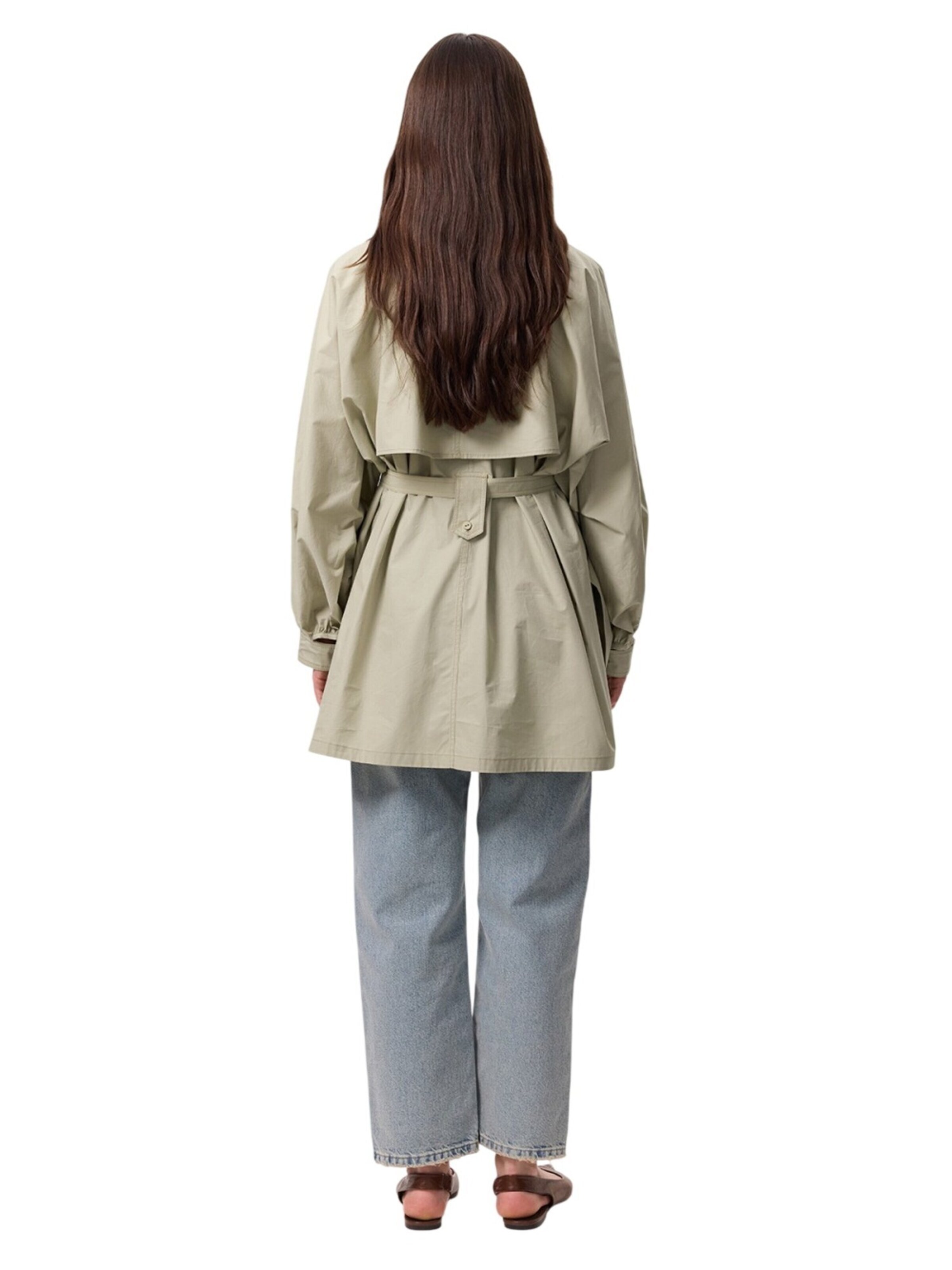 MANUKA Between-seasons coat in Green