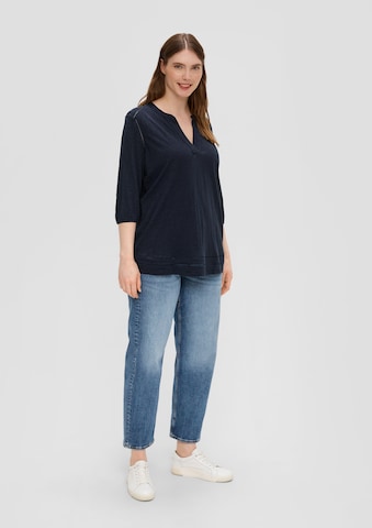 s.Oliver Red Label Plus Bluse in Blau