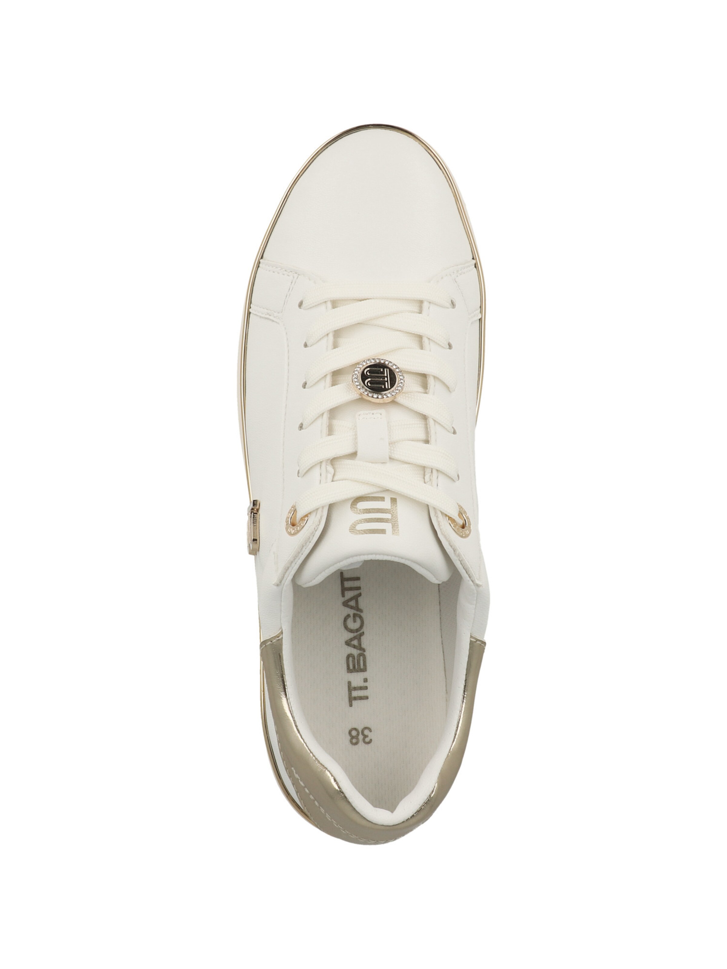 TT. BAGATT Platform trainers in White