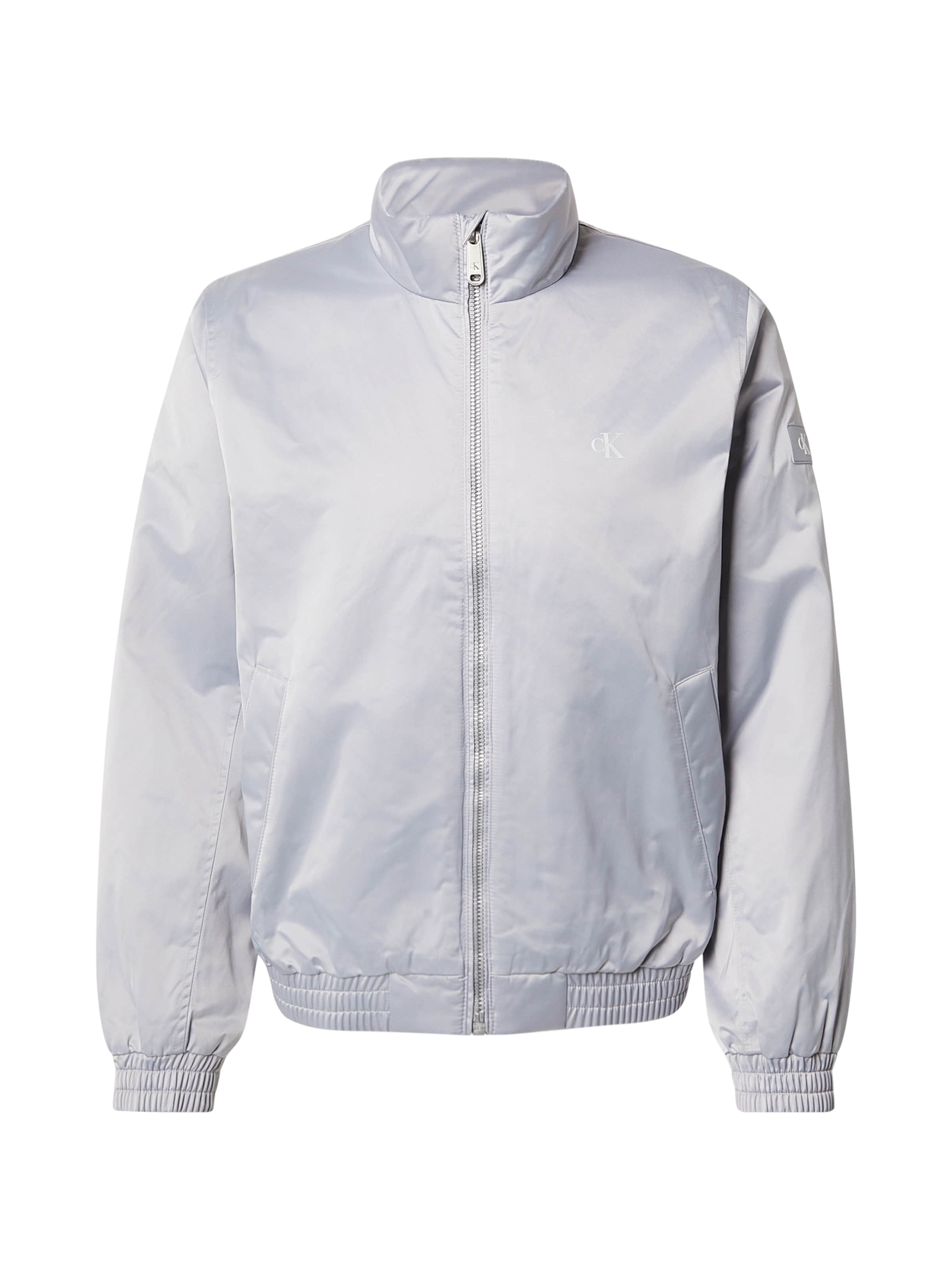 Calvin Klein Jeans Преходно яке в сиво: отпред