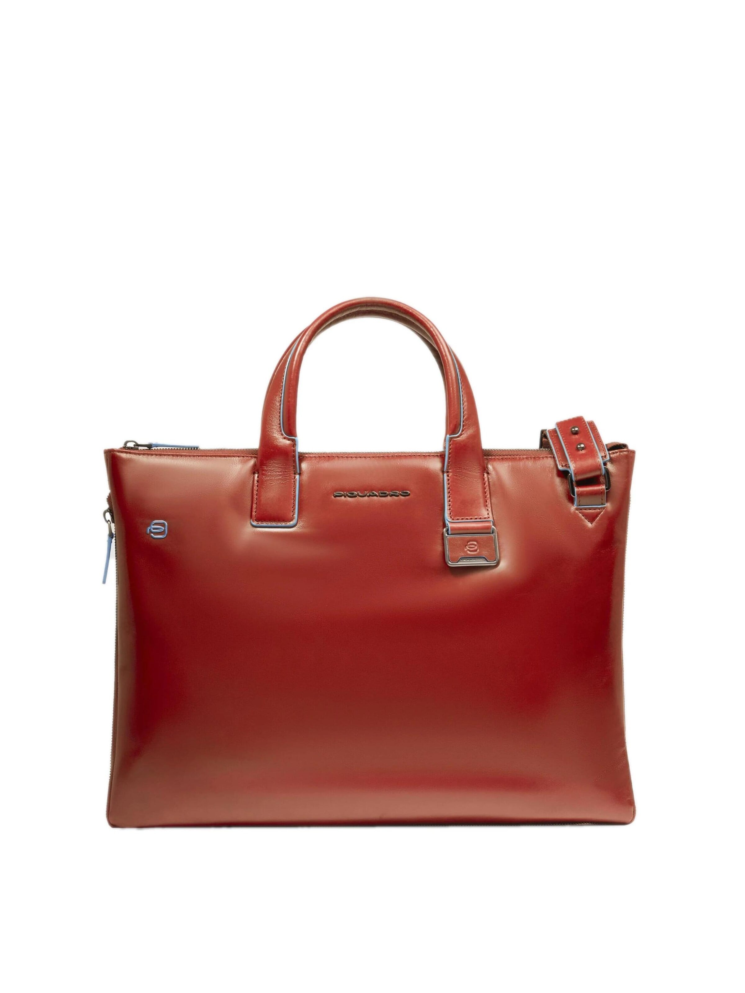 Sac d’ordinateur portable Piquadro en marron : devant