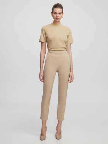 Ipekyol Skinny Trousers with creases in Beige