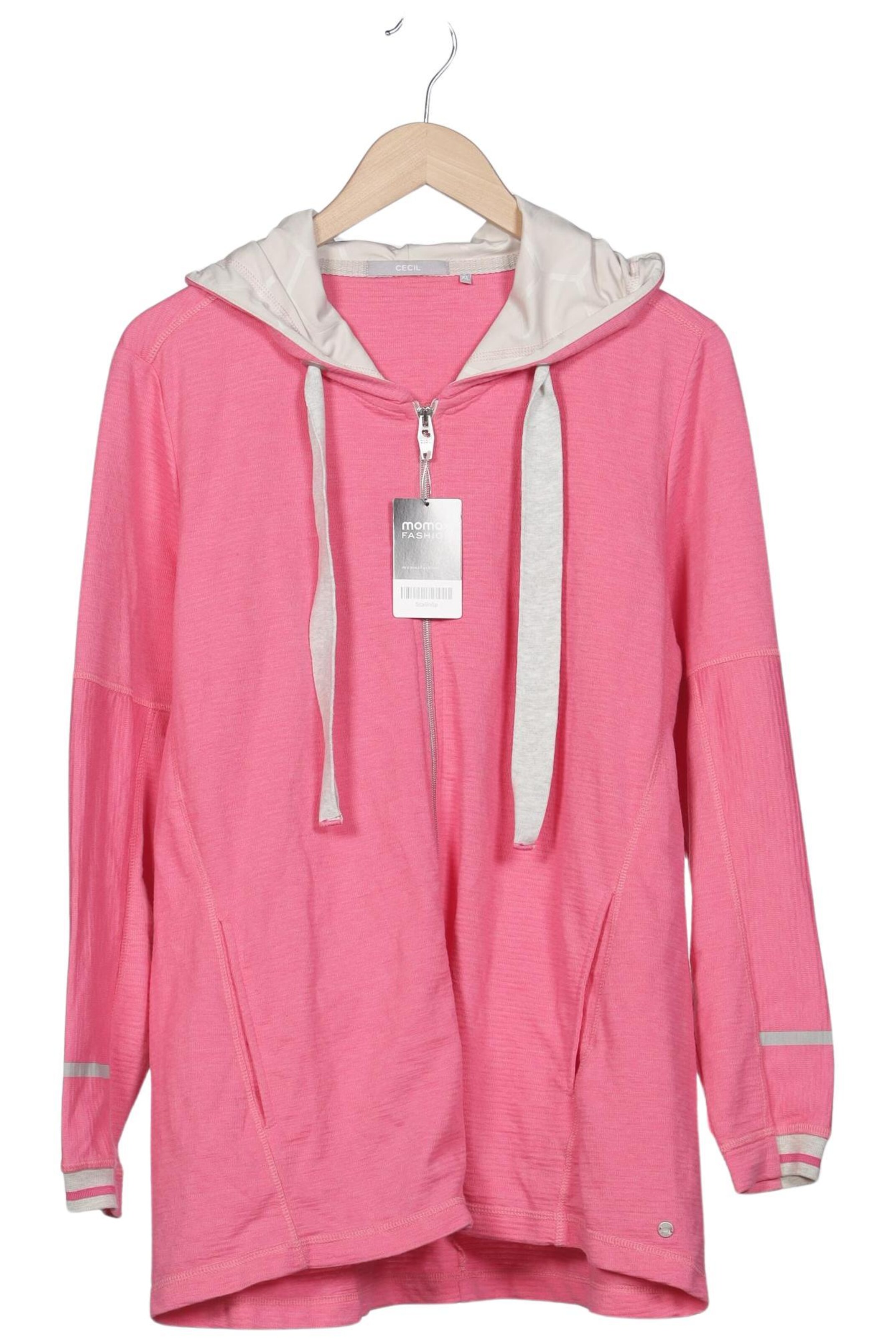 CECIL Sweatshirt & Zip-Up Hoodie in XL in Pink: front