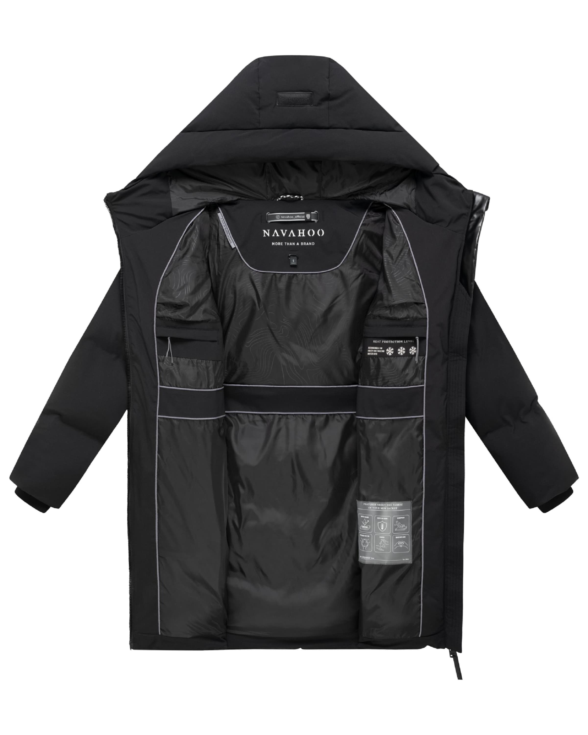 Cappotto funzionale 'Wolkenwichtel 14' di NAVAHOO in nero