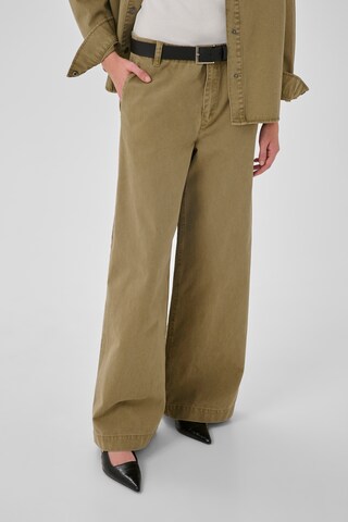 Wide Leg Jean 'MWLisva' My Essential Wardrobe en vert : devant