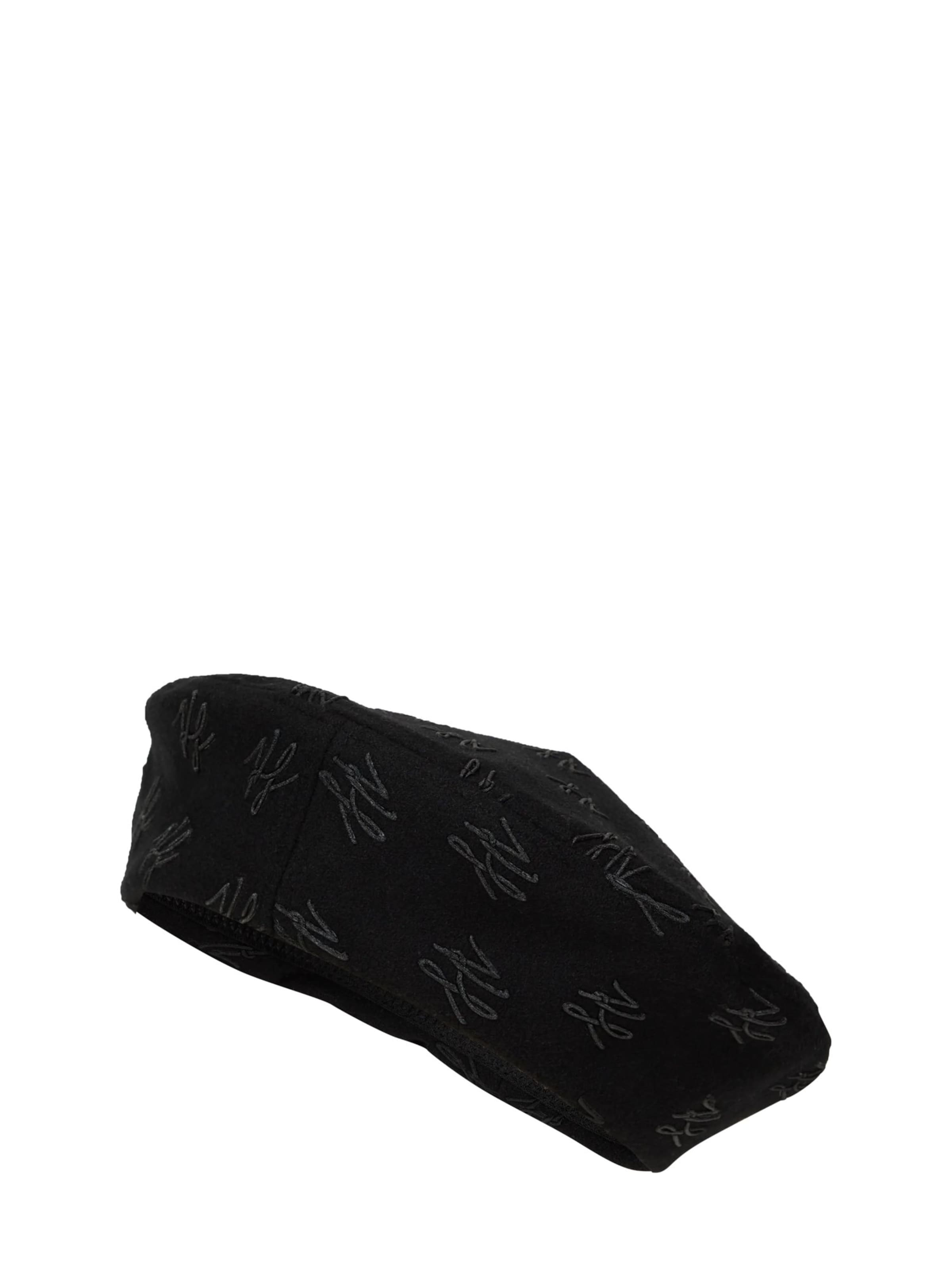 Karl Lagerfeld Beanie 'K/Autograph' in Black