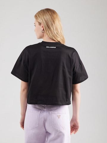 Karl Lagerfeld Μπλουζάκι 'HEARTS' σε μαύρο: πίσω