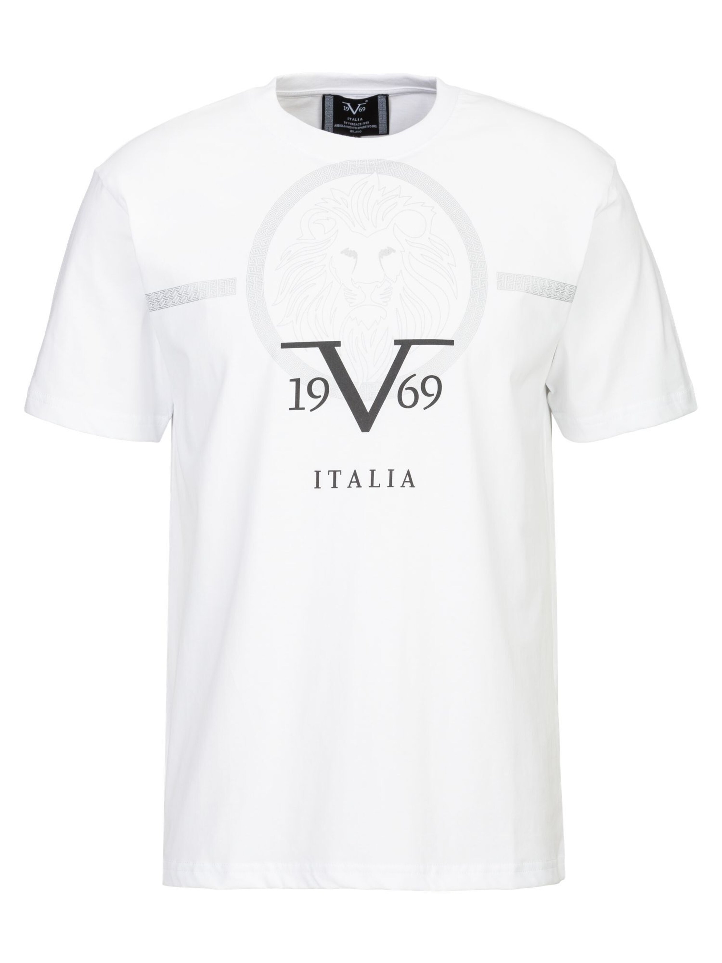 19V69 ITALIA Shirt 'Rafael' in Wit: voorkant