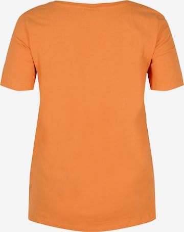 Zizzi Majica | oranžna barva