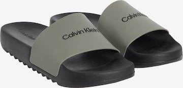 žalia Calvin Klein Šlepetės: priekis