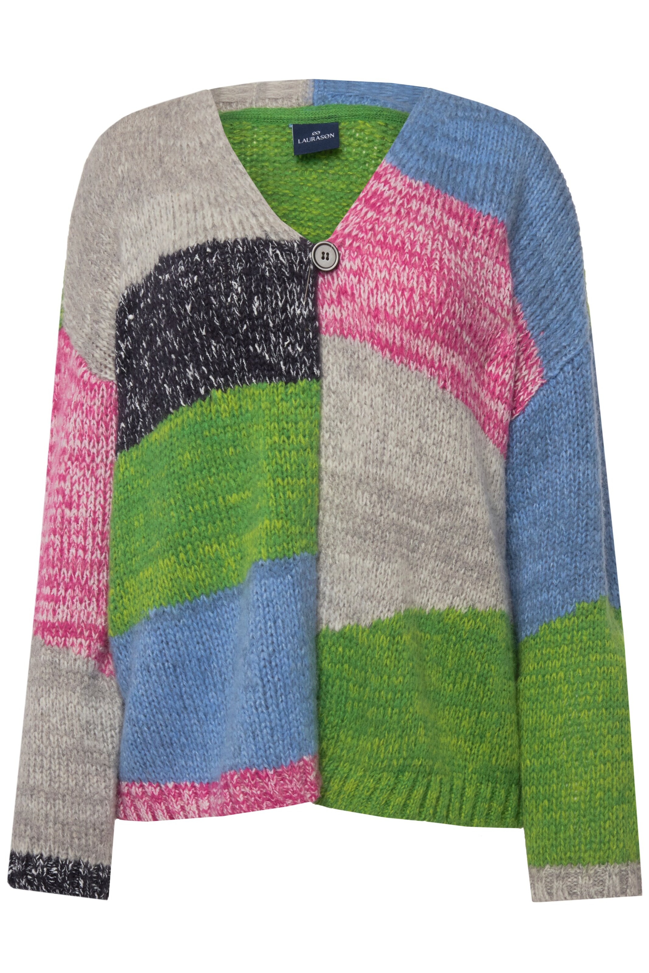 Cardigan LAURASØN en mélange de couleurs : devant