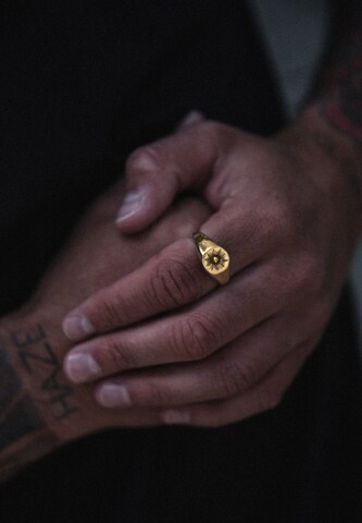 Haze&Glory - Anillo 'Sun Lover' en oro: frente