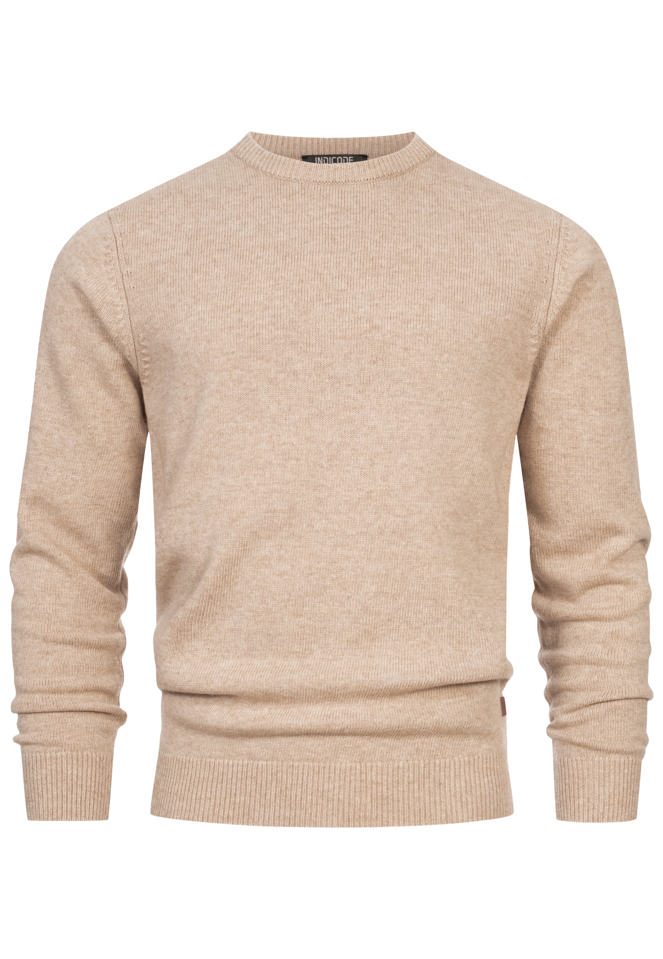 INDICODE JEANS Sweater 'INMargous' in Beige: front