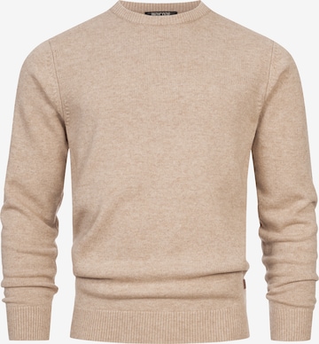 INDICODE JEANS Sweater 'INMargous' in Beige: front