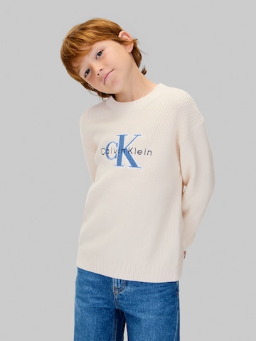 Calvin Klein Jeans Πουλόβερ σε γκρι: μπροστά