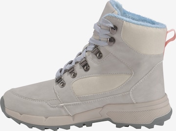 KAPPA Lace-Up Ankle Boots in Beige: front