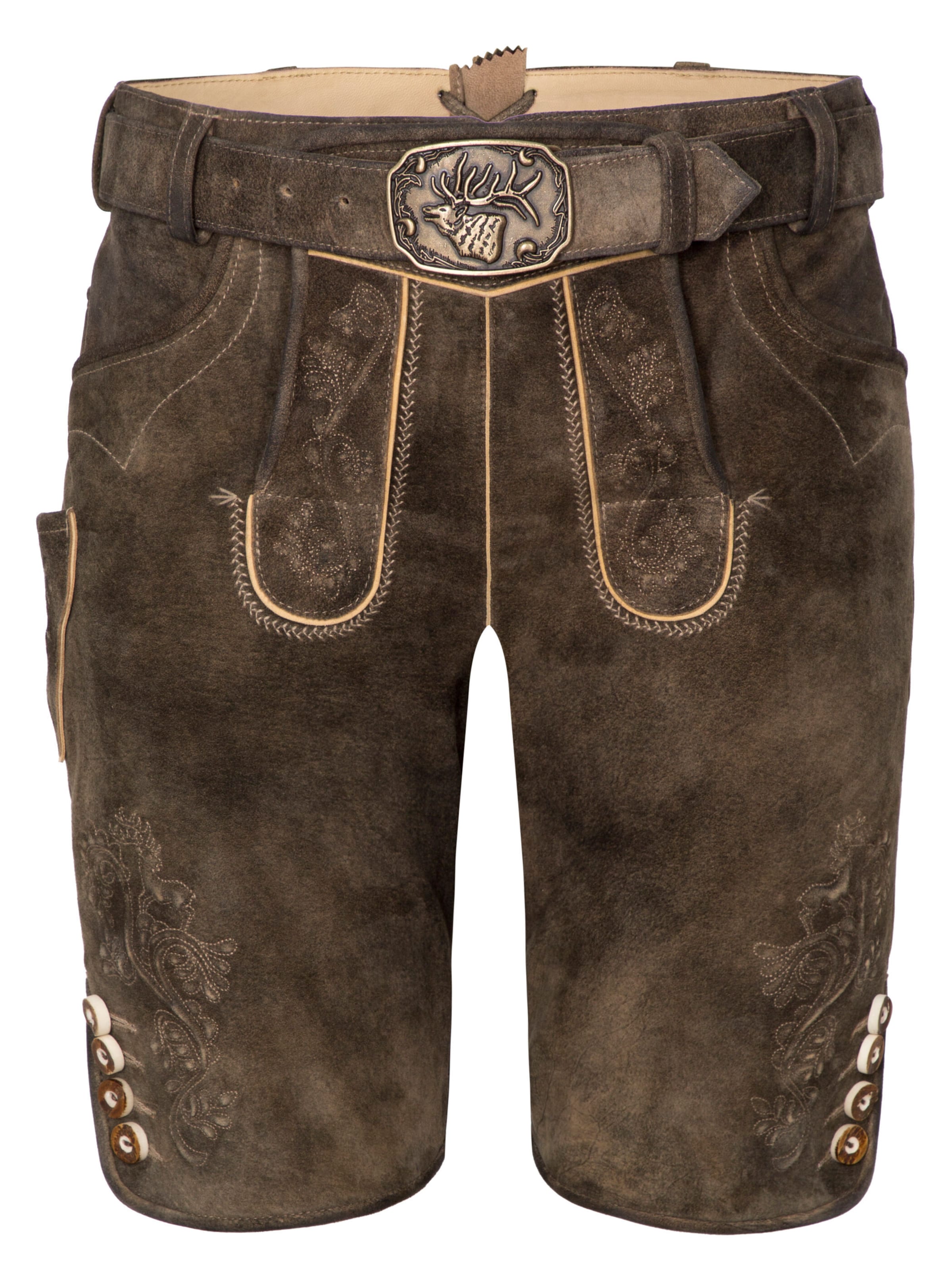 Regular Pantalon folklorique 'Everest' SPIETH & WENSKY en marron : devant