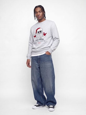 JACK & JONES Sweatshirt 'JJXmas Fun' i hvid