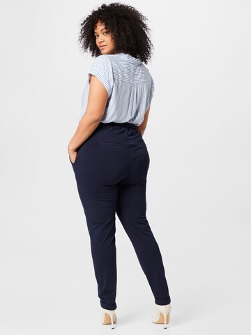 KAFFE CURVE Regular Trousers 'Jia' in Blue