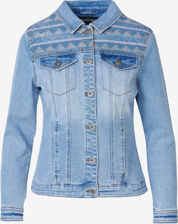 KOROSHI Välikausitakki värissä sininen: etupuoli