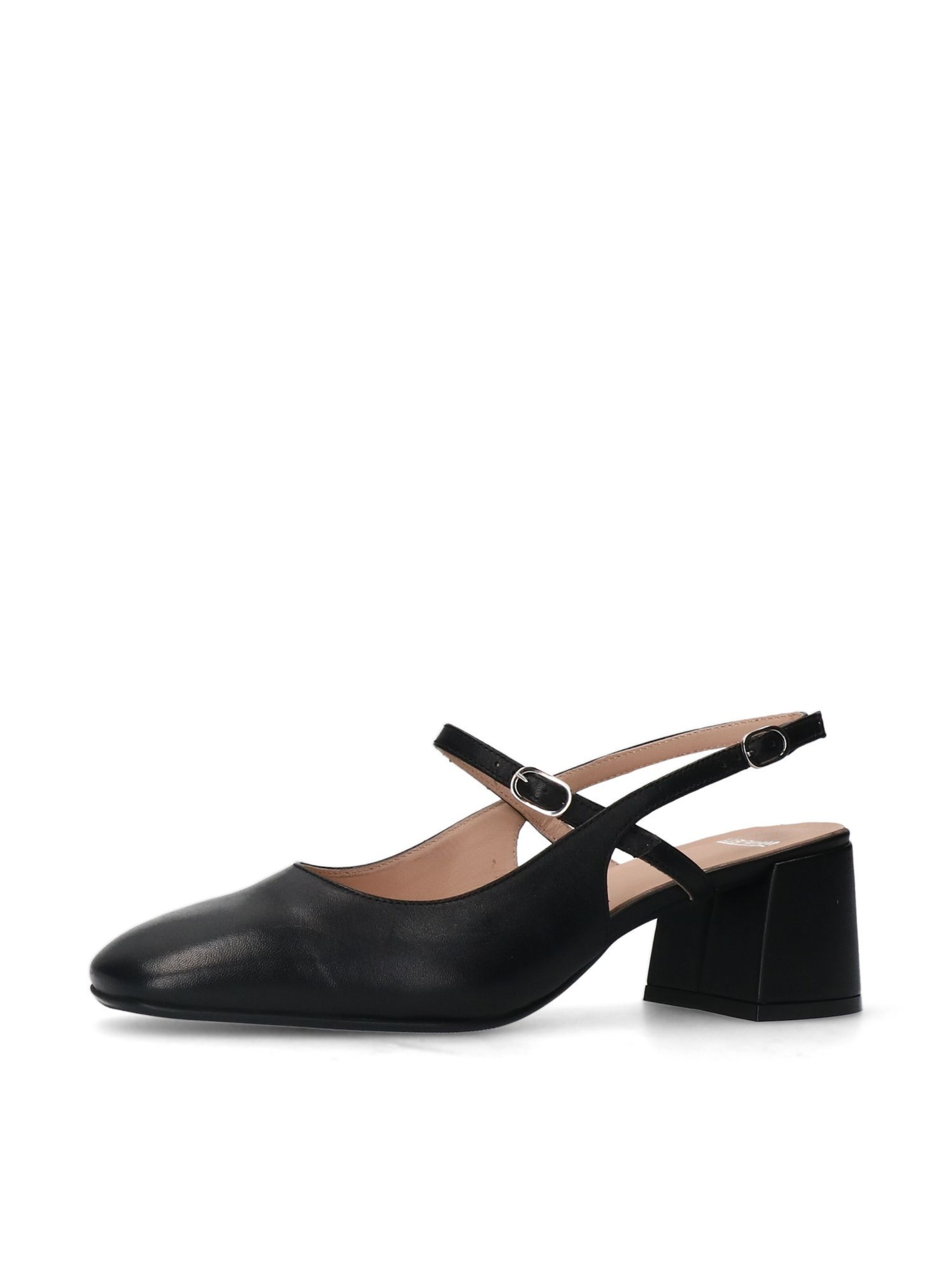 Sandales MANFIELD en noir : devant