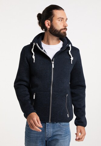 ICEBOUND Fleece jas in Blauw: voorkant