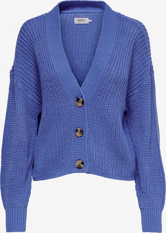 ONLY Gebreid vest 'Carol' in Blauw: voorkant