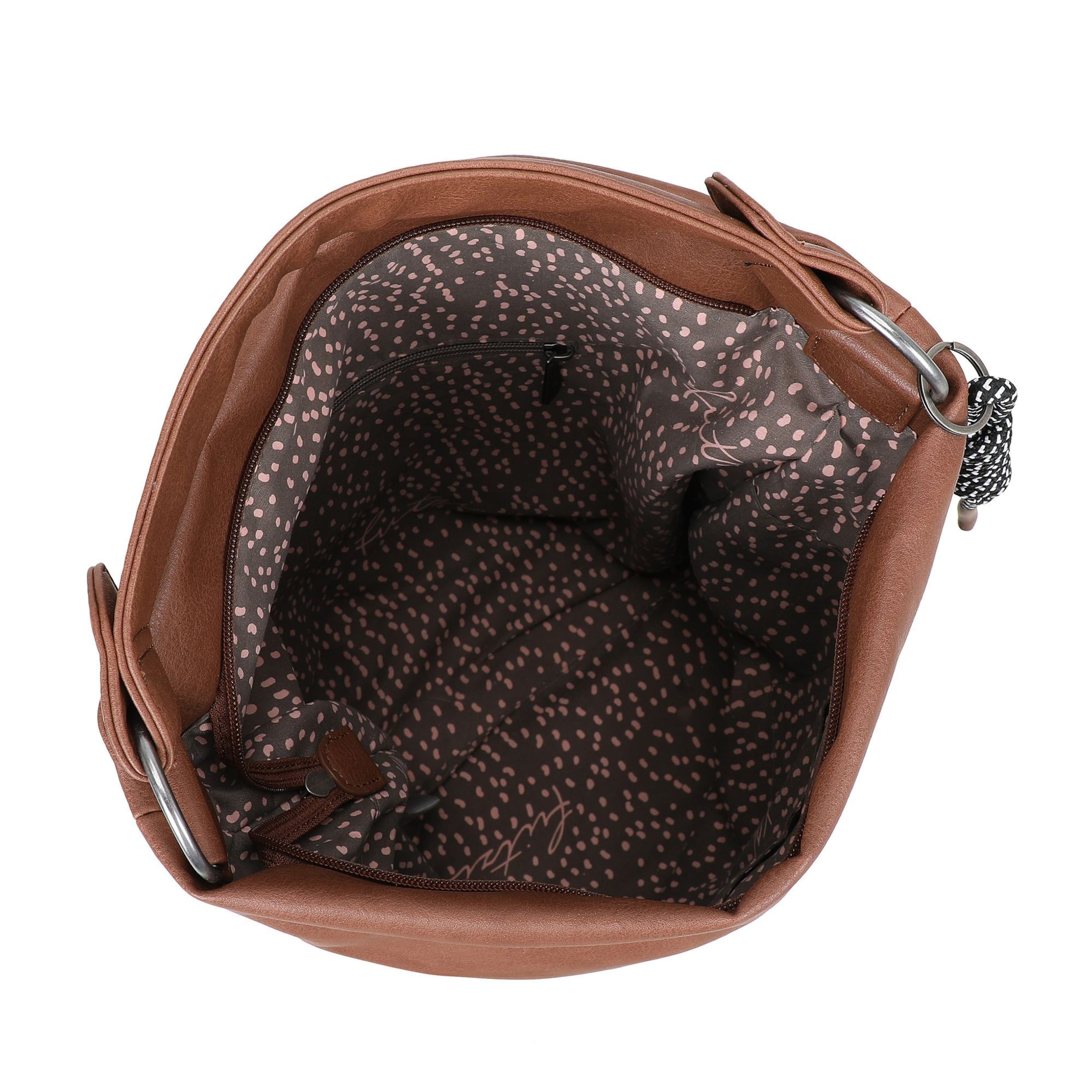 Borsa a sacco 'Lou' di Fritzi aus Preußen in marrone