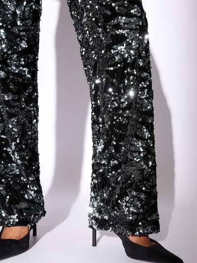 Lipsy Pantalon en 34 en noir / argent, Vue avec produit