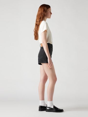 LEVI'S ® Regular Jeans 'High Waisted Mom Short' in Zwart