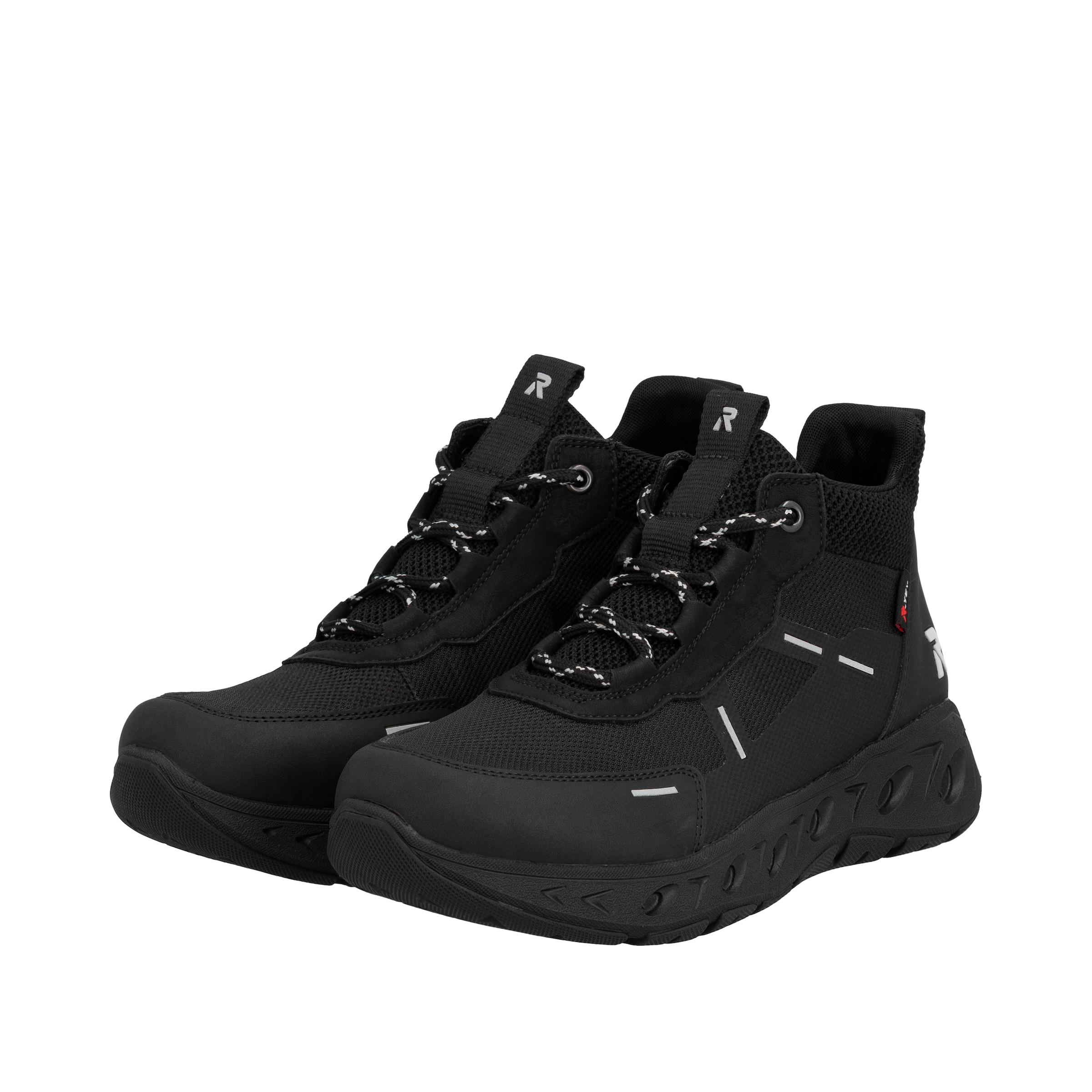 Rieker High-Top Sneakers in Black
