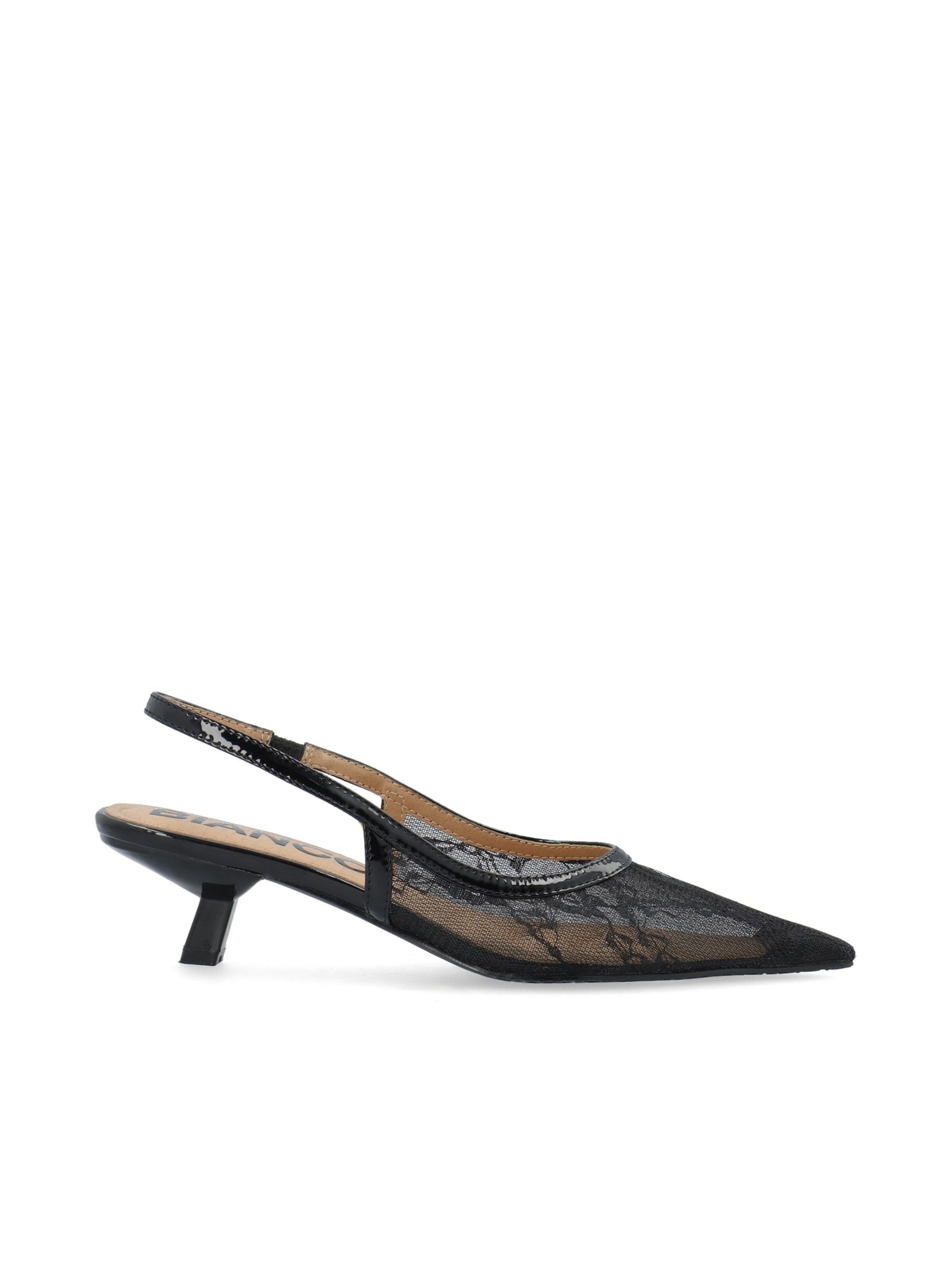 Bianco Slingpumps 'Kristin' in Zwart