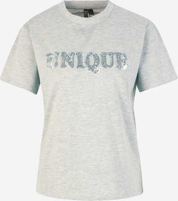 PIECES Shirt 'UNIQUE' in Grijs: voorkant