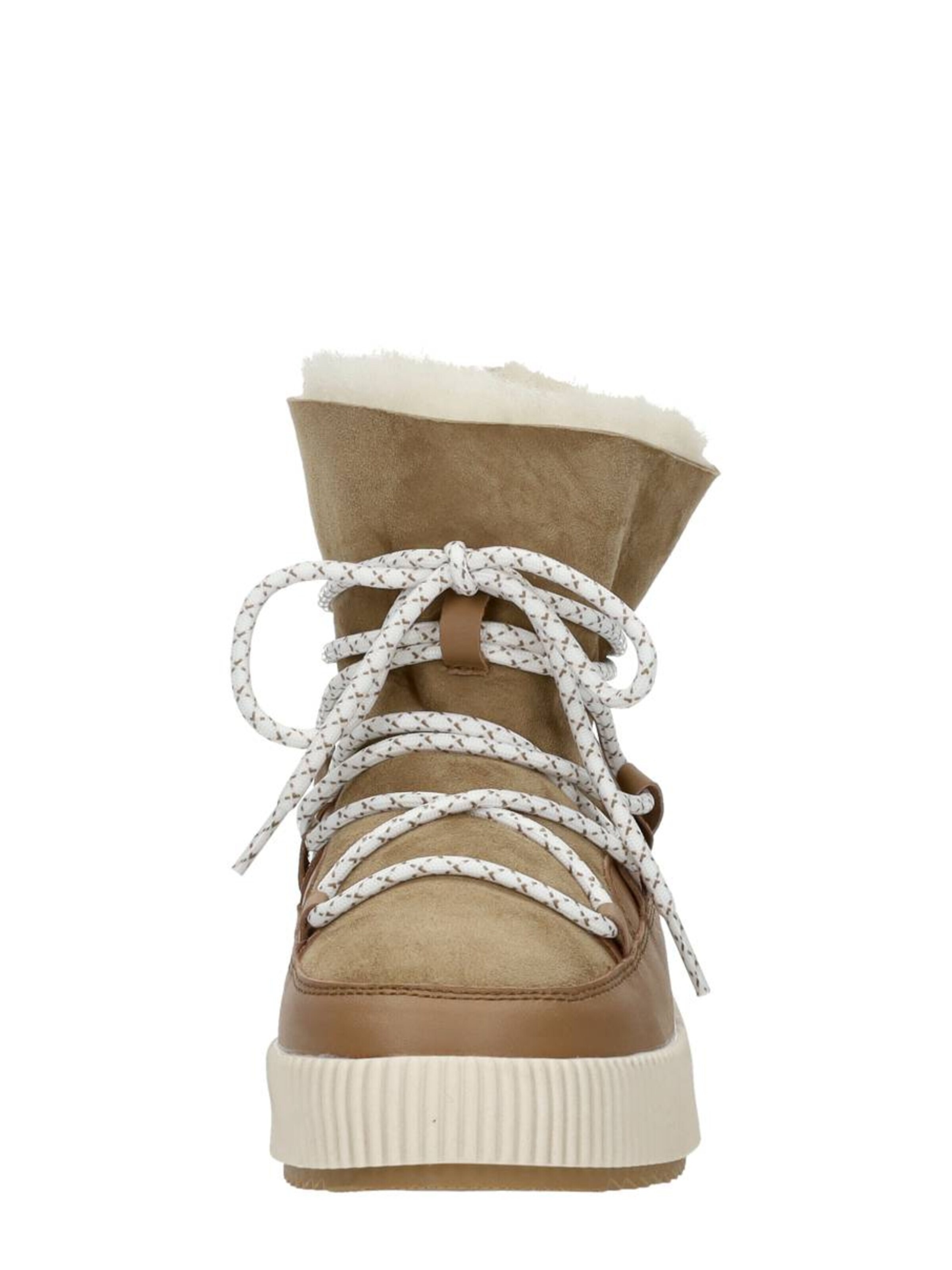 Palpa Boots 'Enkellaarsjes Plat' in Beige