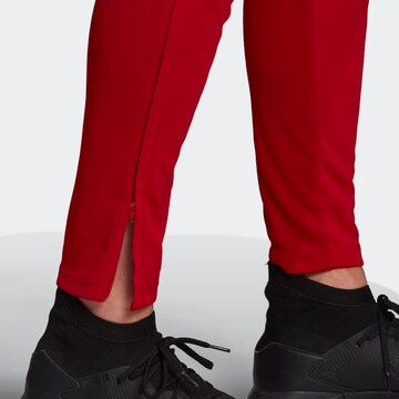 Effilé Pantalon de sport 'Tiro 21' ADIDAS SPORTSWEAR en rouge