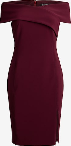 Lauren Ralph Lauren Cocktailmekko värissä punainen: etupuoli