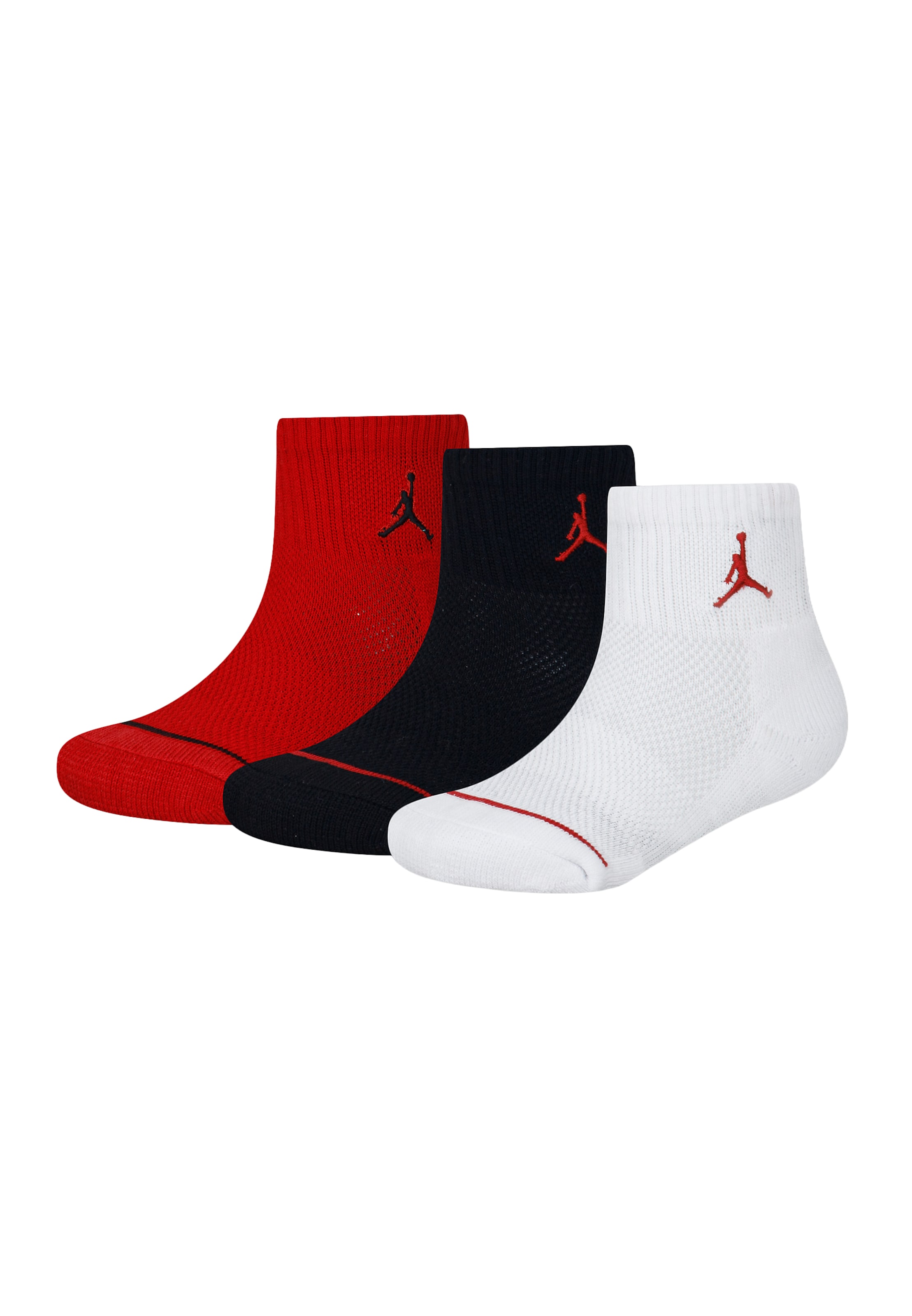Chaussettes Jordan en rouge : devant