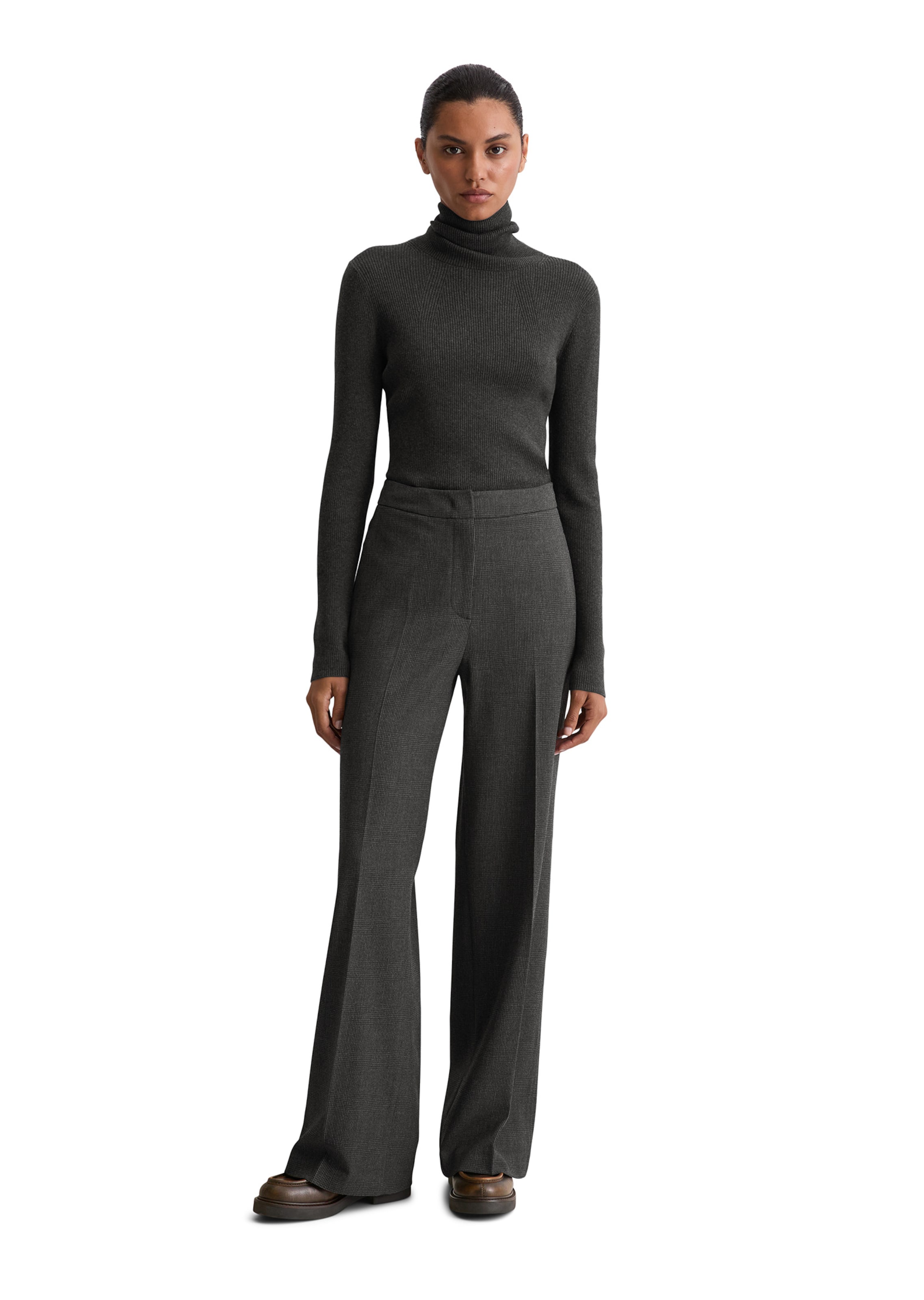 Marc O'Polo Wide Leg Hose in Grau