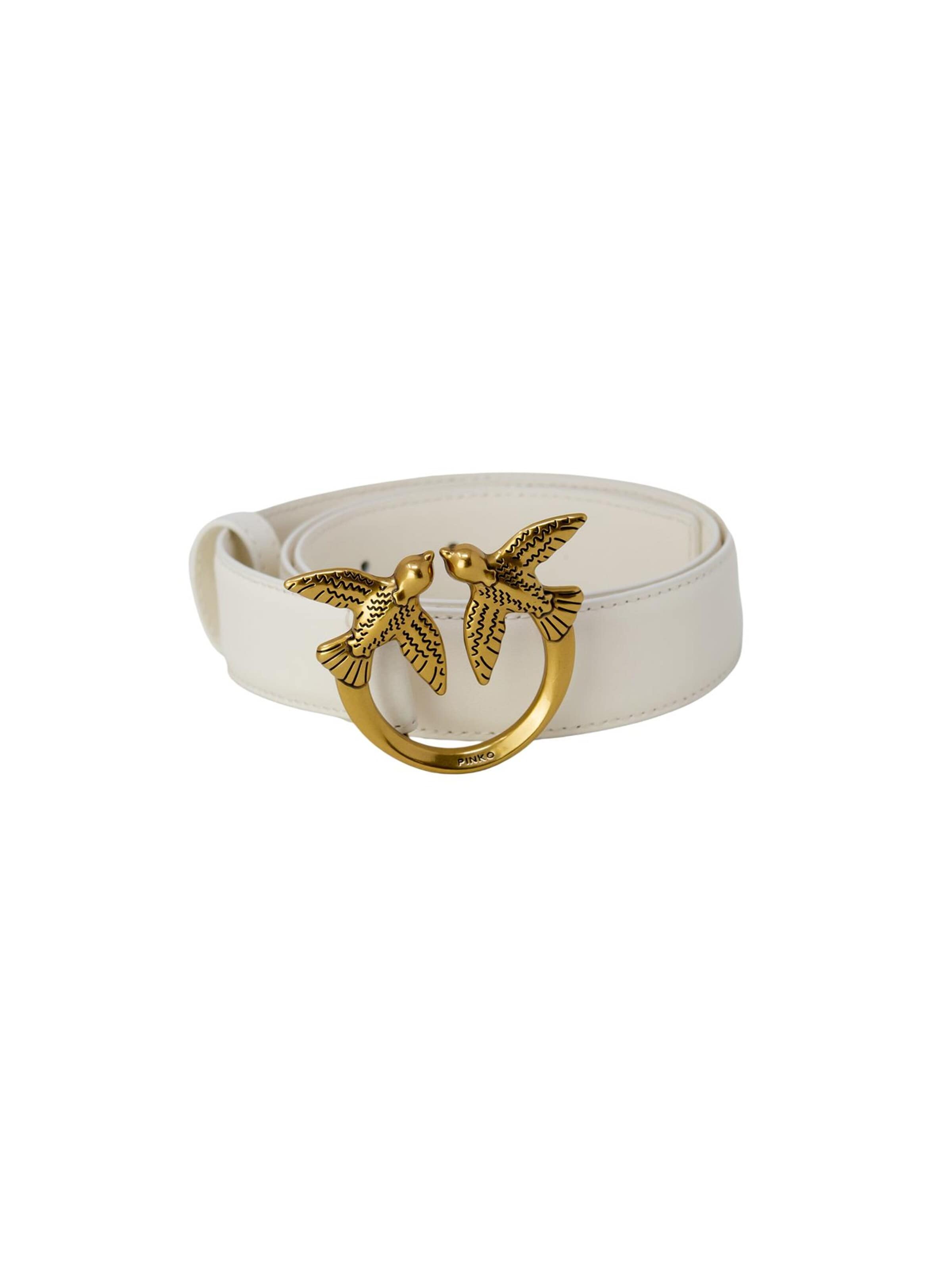 PINKO Riem 'ALTA LOVE BIRDS IN PELLE' in Beige