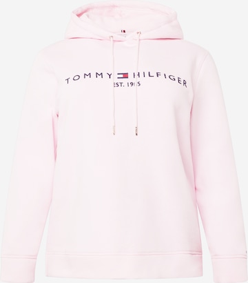 Tommy Hilfiger Curve Sweatshirt in Pink: front