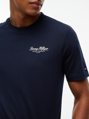 TOMMY HILFIGER Tričko 'BRAND LOVE' – modrá: přední strana
