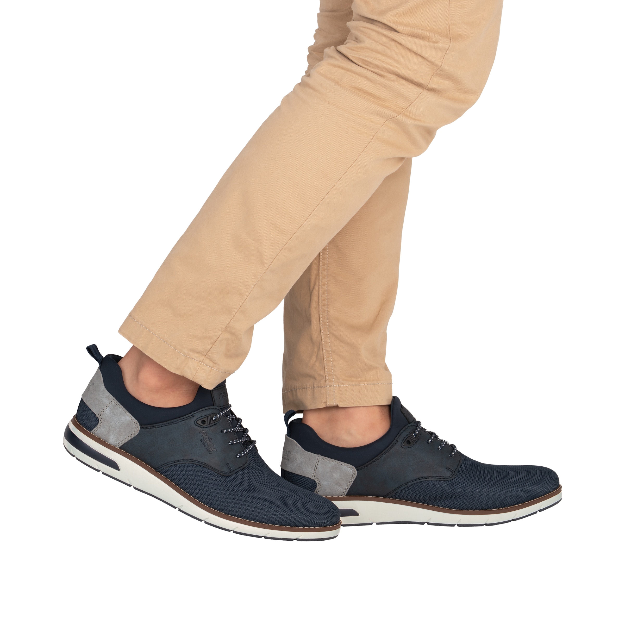 Baskets basses Rieker en bleu