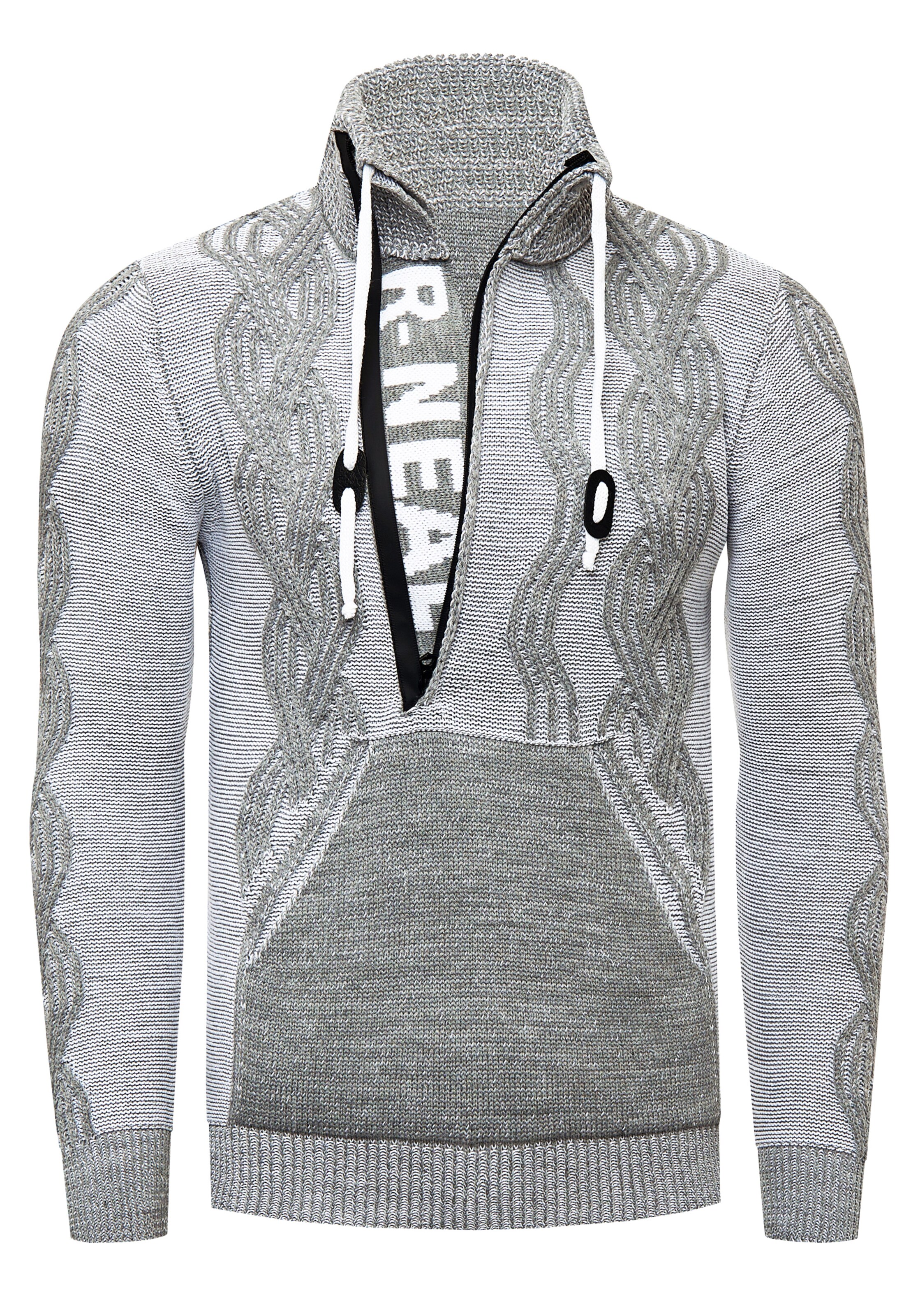 Rusty Neal Trui in Grijs: voorkant