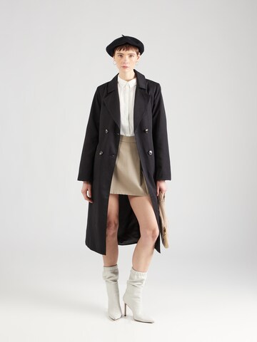 PIECES Between-seasons coat 'SCARLETT' in Black